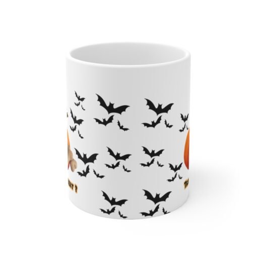 Halloween Trick or Treat Mug for Dog Lovers Ceramic 11oz - Image 2