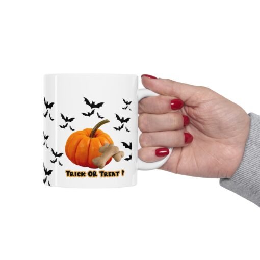 Halloween Trick or Treat Mug for Dog Lovers Ceramic 11oz - Image 12