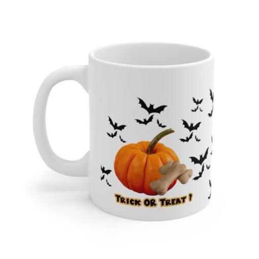 Halloween Trick or Treat Mug for Dog Lovers Ceramic 11oz - Image 3