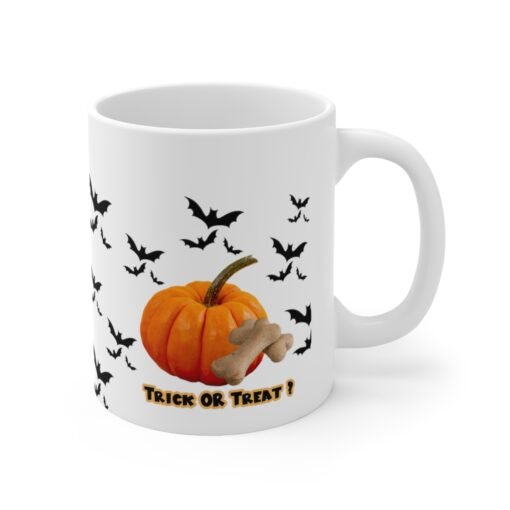 Halloween Trick or Treat Mug for Dog Lovers Ceramic 11oz - Image 4