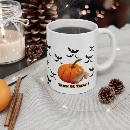 Halloween Trick or Treat Mug for Dog Lovers Ceramic 11oz - Image 5