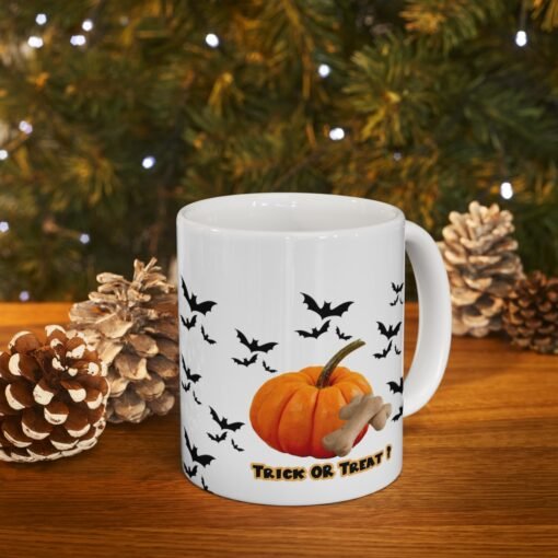 Halloween Trick or Treat Mug for Dog Lovers Ceramic 11oz - Image 9