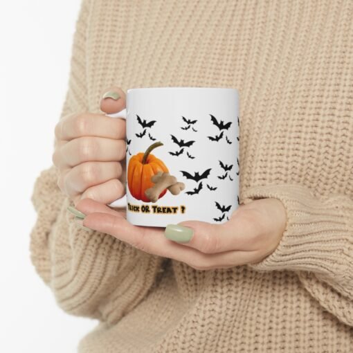 Halloween Trick or Treat Mug for Dog Lovers Ceramic 11oz - Image 10