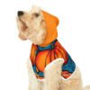 dog halloween costume hoodie with pumpkins