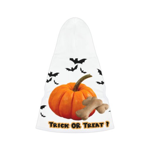 Dog Halloween Costume Hoodie Halloween Cat Costume Hoodie Pumpkin and Bone Trick or Treat - Image 3