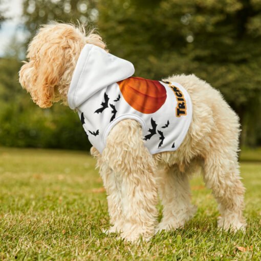 Dog Halloween Costume Hoodie Halloween Cat Costume Hoodie Pumpkin and Bone Trick or Treat - Image 9